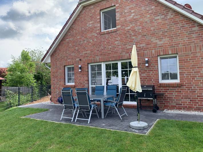 Ferienhaus für 6 Personen, mit Terrasse und Garten sowie Sauna in Hinte