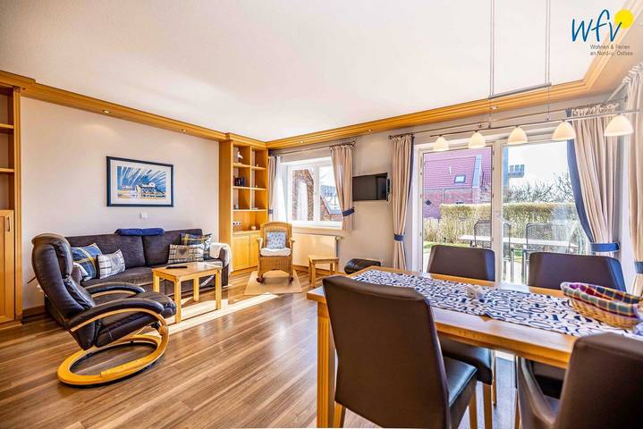 Ferienwohnung für 4 Personen, mit Garten und Terrasse sowie Sauna auf Juist