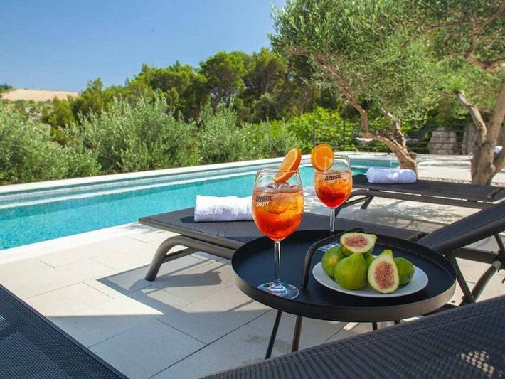 Ferienhaus für 6 Personen, mit Haustier in Krvavica