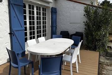 Gîte pour 8 personnes, avec terrasse dans Plage de la Grière