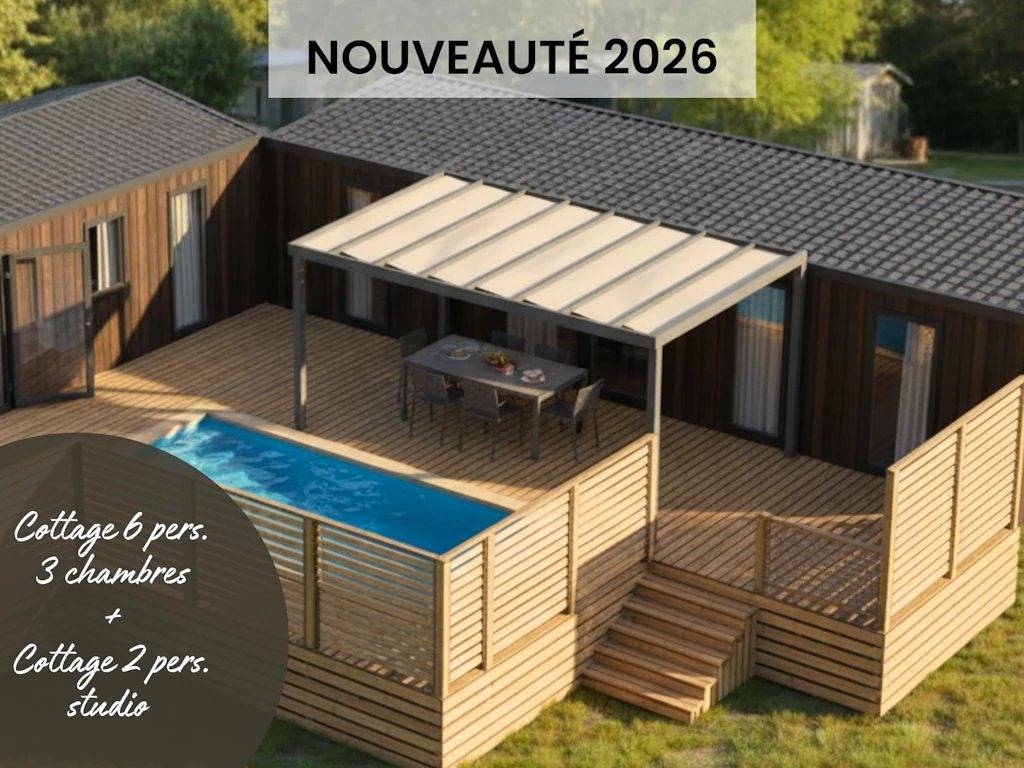 Zecamping 4 étoiles animé espace aquatique locatif Tv Lv Bbq 60m2 in Aubigny (Vendée), Loire-Tal