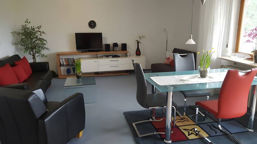 Appartement de vacances pour 3 personnes, avec jardin