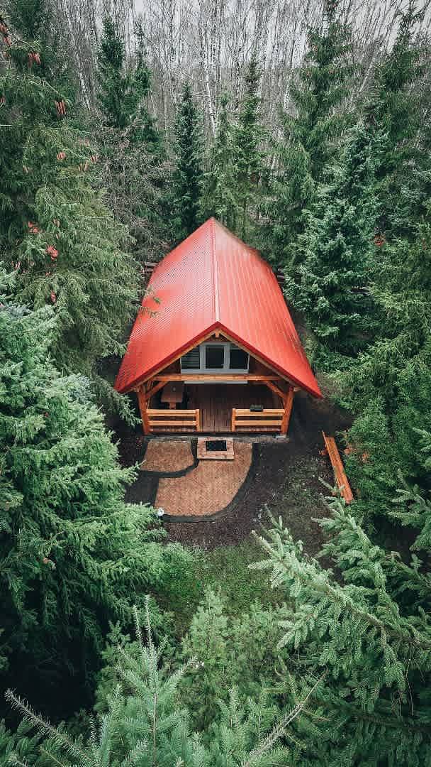 Cabane en bois pour 8 personnes, avec sauna ainsi que jacuzzi et jardin en Pologne - 3