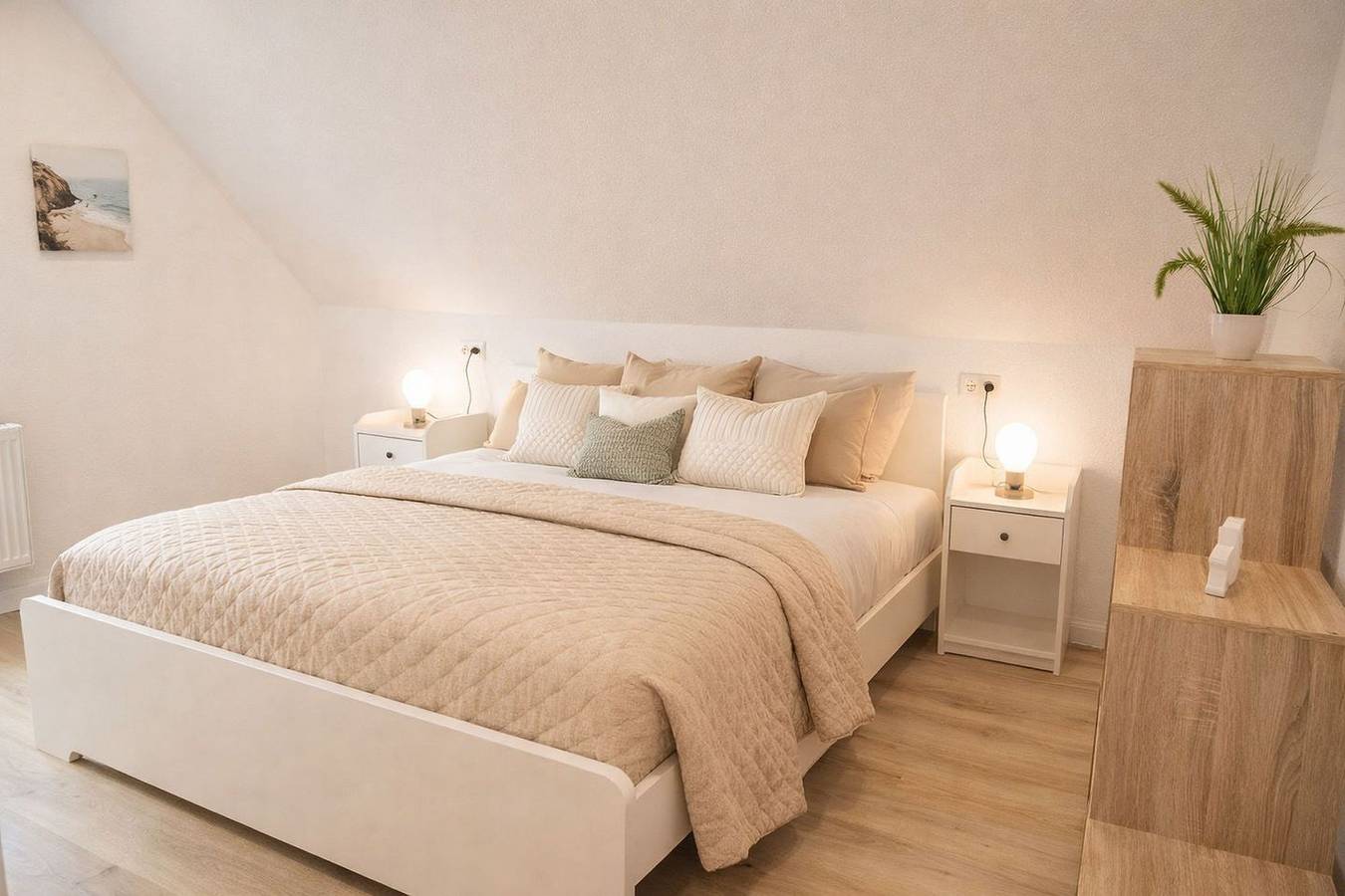 Ganze Wohnung, Ferienwohnung Borkum – Komfortable Auszeit in erster Reihe am Strand in Horumersiel, Wangerland