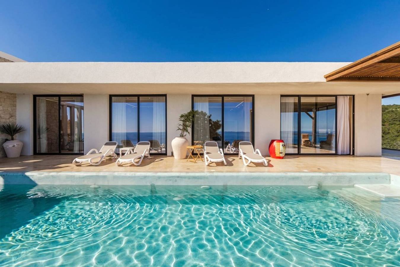 Mediterran Infinity Villa | Pool & Seaview in Shëngjin, Lezhë (stad)