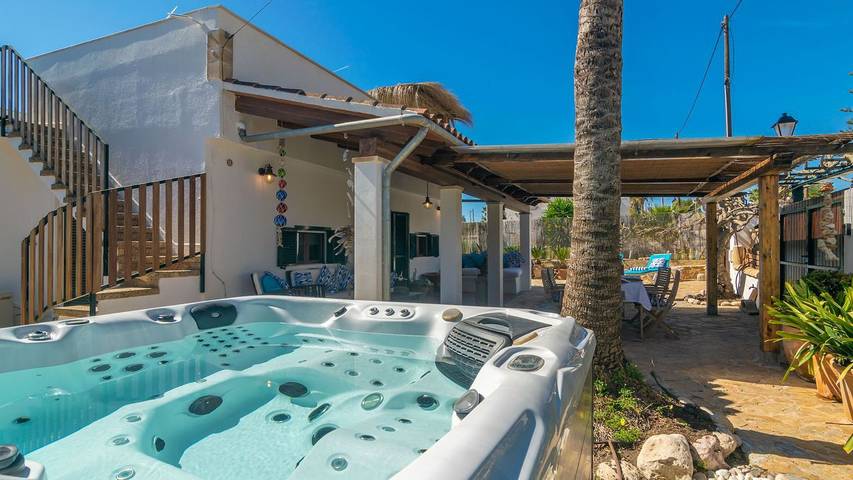 Maison de vacances pour 3 personnes, avec jardin, animaux acceptés à Cala Santanyí