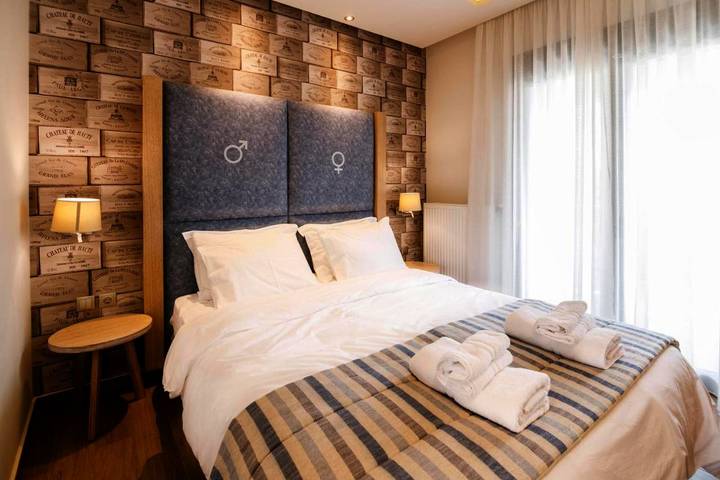 Vakantiewoning voor 2 personen, with tuin and zwembad as well as uitzicht op Thassos