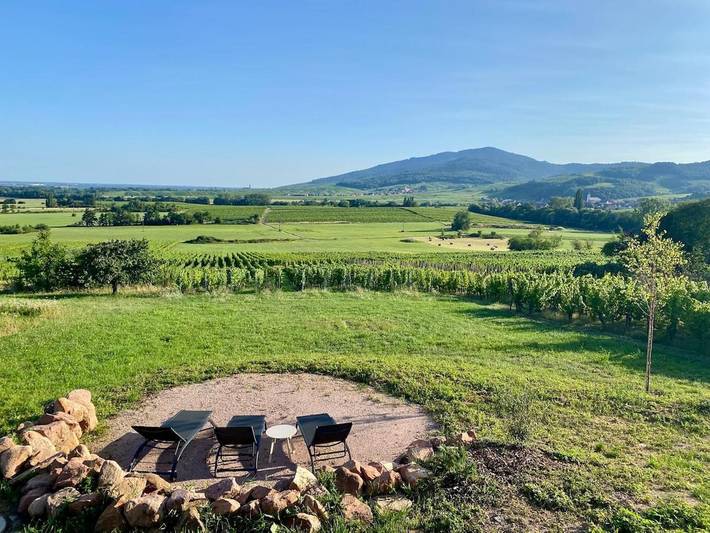 Ferienhaus für 8 Personen, mit Terrasse und Garten sowie Ausblick