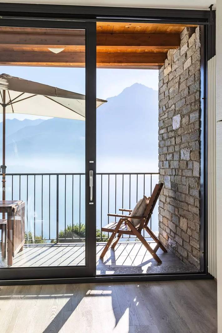 Gîte pour 7 personnes, avec Balcon ainsi que Jardin et Piscine à Vercana