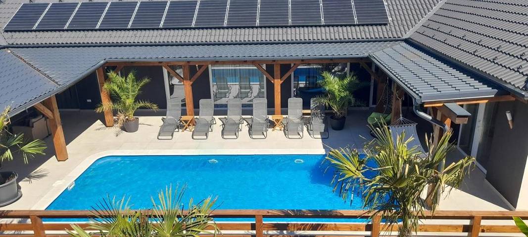 BnB für 2 Personen, mit Garten und Pool sowie Whirlpool und Terrasse in Ungarn