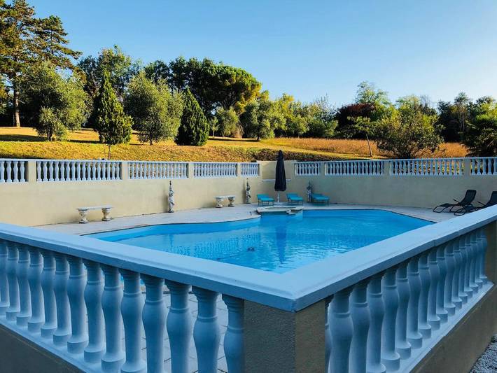 Location de vacances pour 15 personnes, avec jardin ainsi que vue et piscine à Clairac (Lot-et-Garonne) - 4