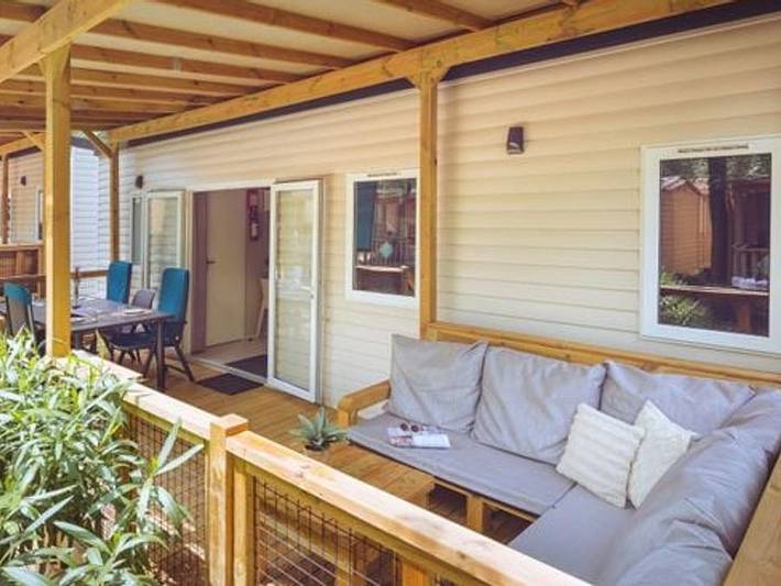 Camping du Domaine de Massereau - Mobile home 7 persons - Premium 3-bedroom Lounge without TV in Sommières, Mediterranean Coast (France)