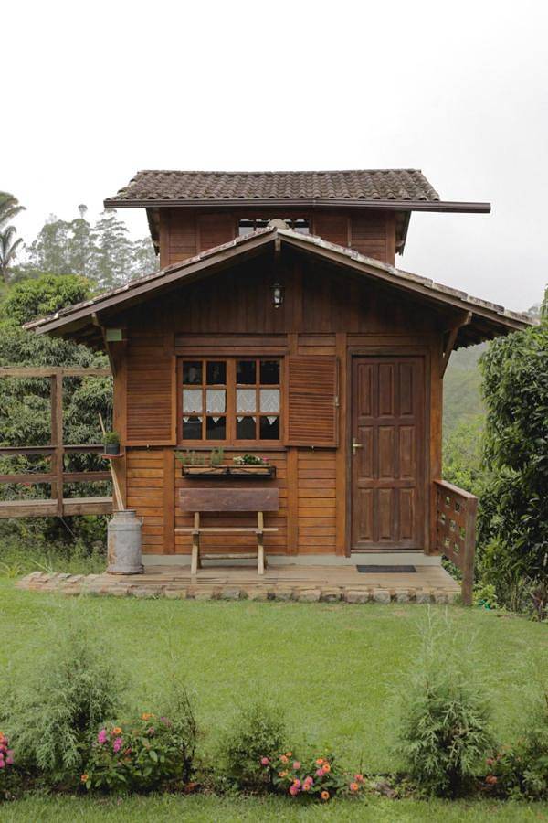 Chalé para 2 pessoas, com sauna e piscina e ainda vista and jardim, com animais de estimação no Brasil