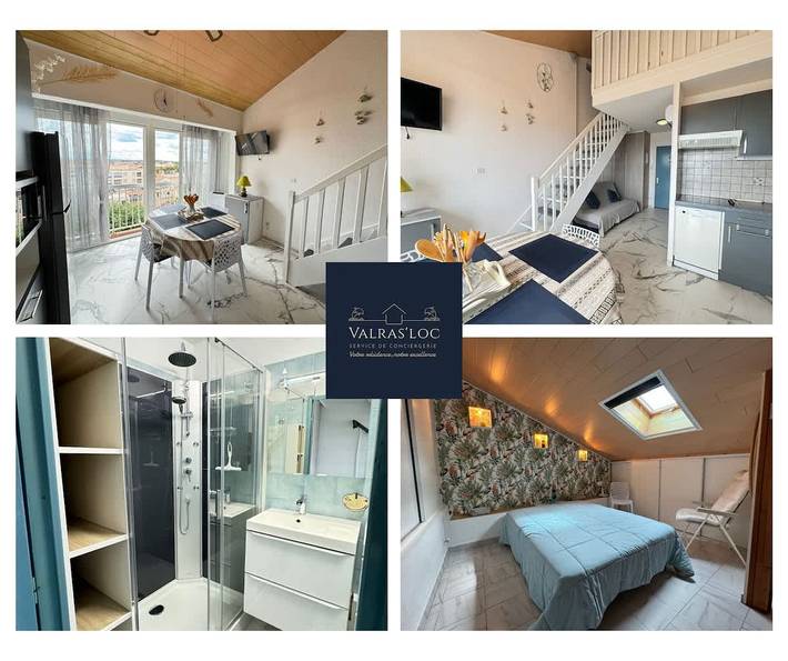 Gîte pour 4 personnes, animaux acceptés dans Plage Centrale (Valras-Plage)