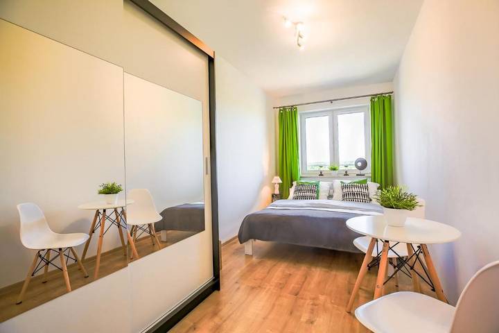 Apartament wakacyjny dla 4 osób, z Balkon i Widok w Suwałki