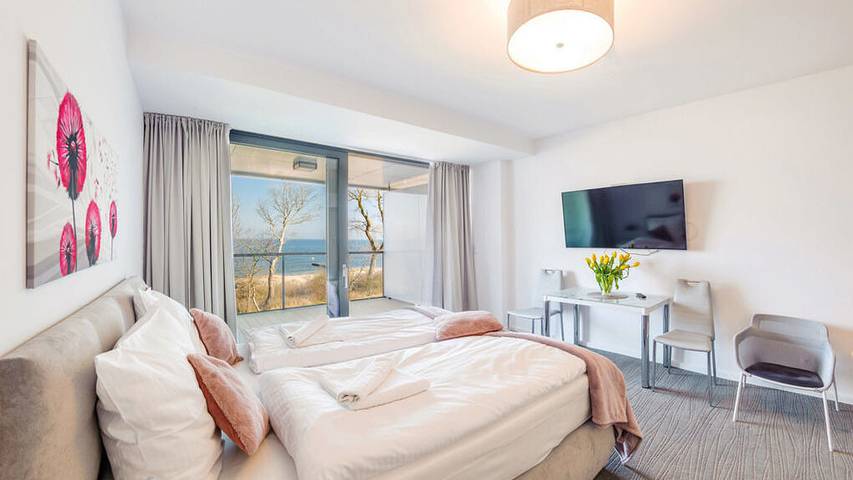 Ferienwohnung für 2 Personen, mit Balkon und Whirlpool sowie Sauna