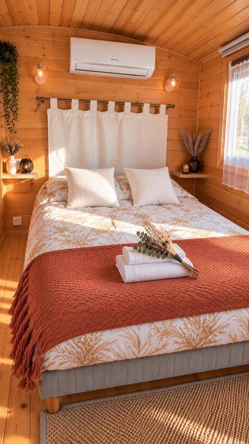 Tente pour 4 personnes, avec Balcon et Jacuzzi ainsi que Terrasse et Jardin dans le Cher