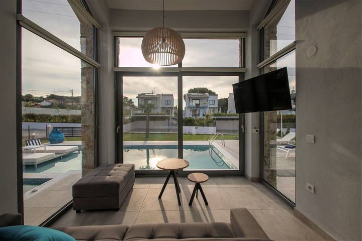 Villa für 8 Personen, mit Meerblick und Balkon sowie Terrasse und Garten in Chalkidiki - 4