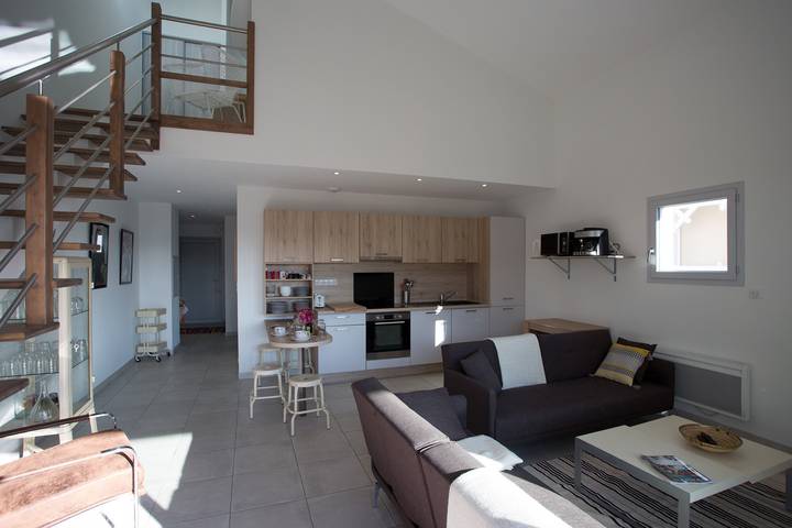 Appartement entier, Appartement de vacances pour 8 personnes avec terrasse in Biscarrosse Plage, Biscarrosse