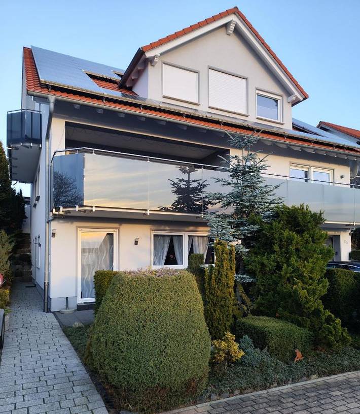 Ferienwohnung für 4 Personen, mit Terrasse und Sauna sowie Ausblick