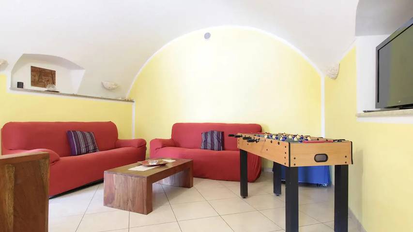 Ferienhaus mit Meerblick für 7 Personen, mit Garten