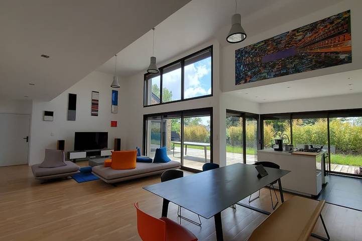 Location de vacances pour 12 personnes, avec Terrasse et Jardin dans Plage des Chevrets