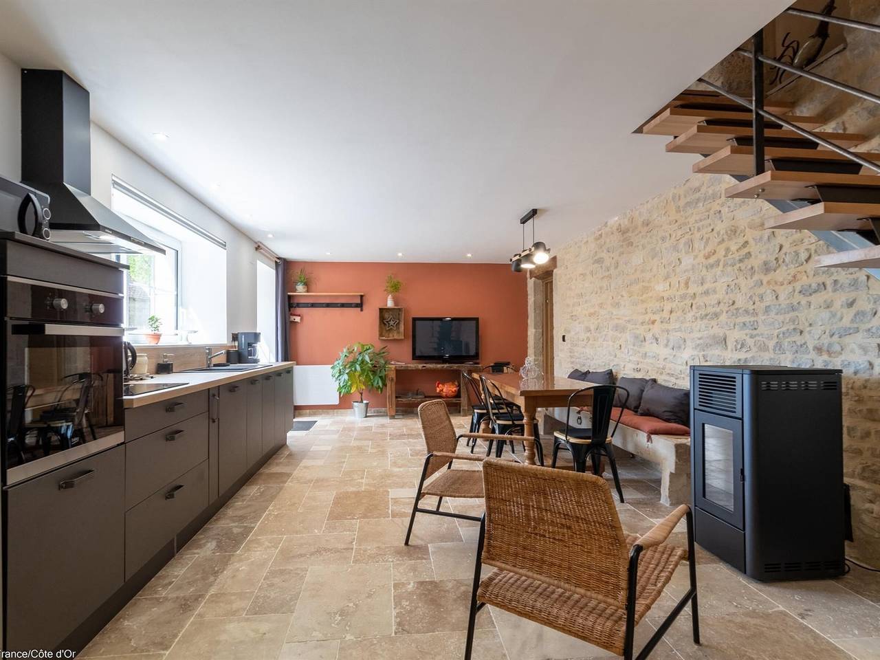 Casa rural auténtica renovada, cerca de Beaune, naturaleza y escalada in Bouilland, Beaune region