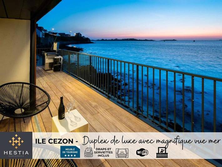 Gîte pour 6 personnes, avec terrasse, animaux acceptés dans Port de l'Aber Wrac'h