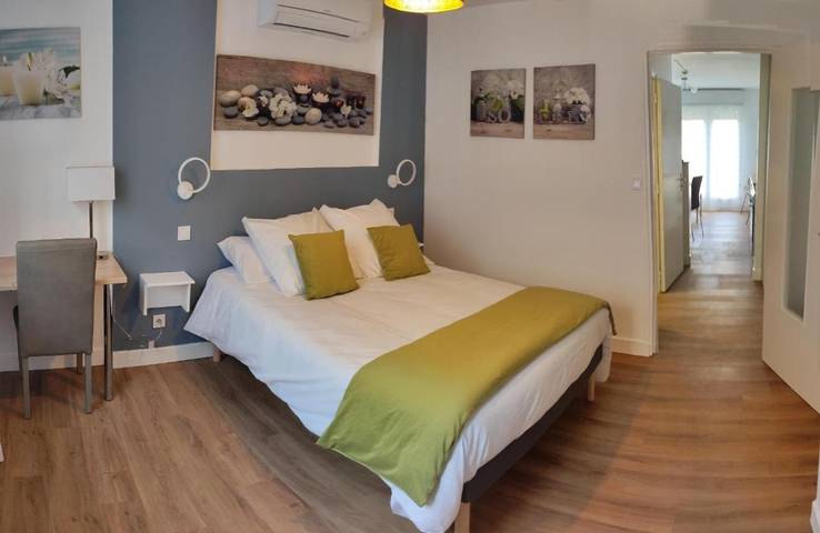 Appart’hôtel pour 3 personnes, avec vue et jardin