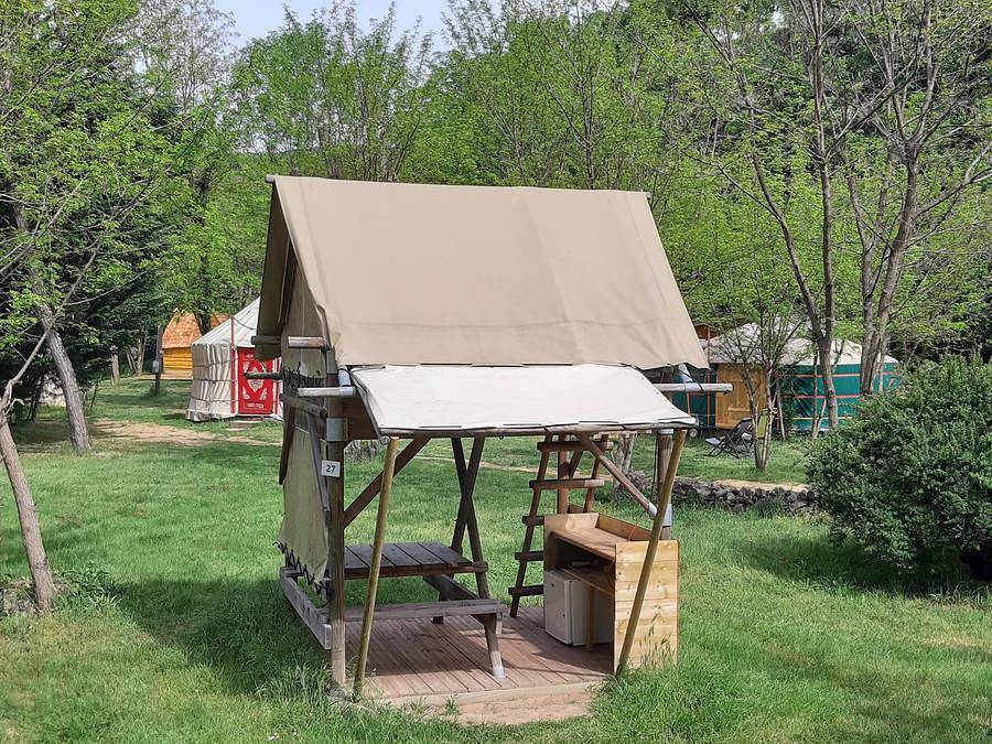 Camping Ushuaïa Villages Le Viaduc - Einzigartig 2 personen - Hochsitzendes Bivouac-Zelt in Arlebosc, Tournon-sur-Rhône und Umgebung