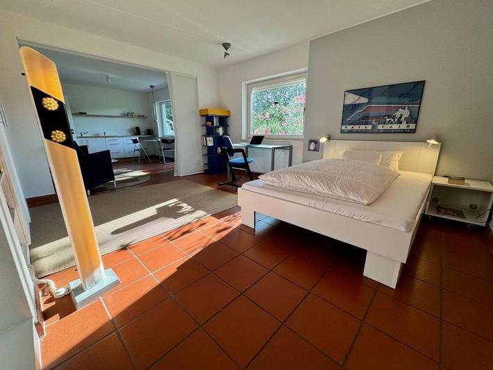 Appartement de vacances pour 2 personnes, avec vue ainsi que terrasse et jardin