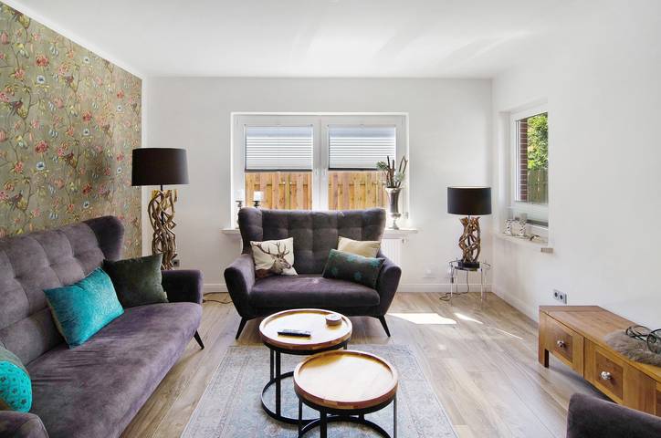 Ferienhaus für 6 Personen, mit Balkon und Garten sowie Sauna in Lütetsburg, Norden und Umgebung