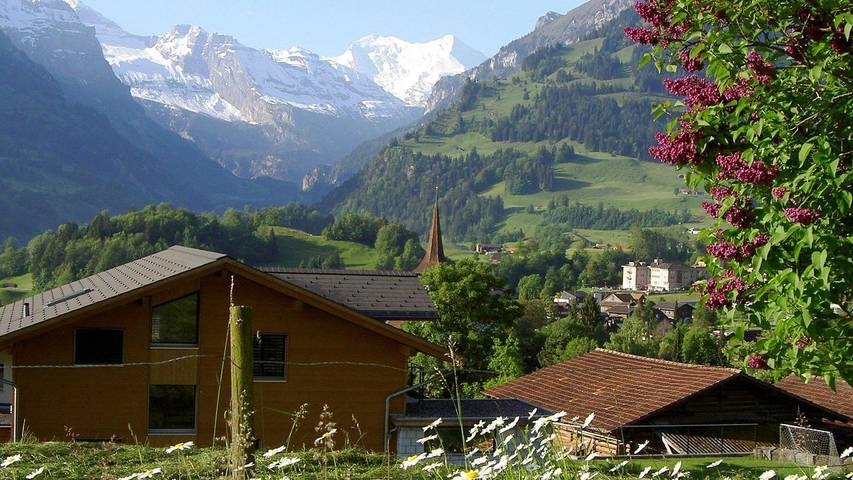 Gîte pour 2 personnes, avec terrasse et jardin à Frutigen - 4