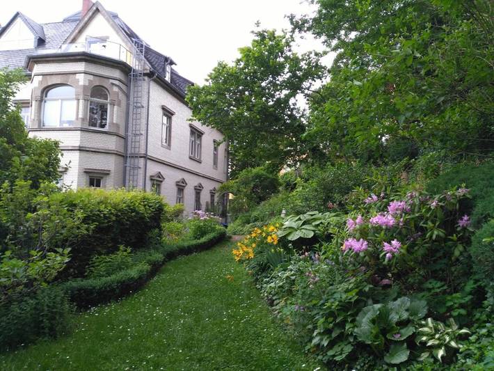 Ferienwohnung für 2 Personen, mit Terrasse und Garten sowie Ausblick