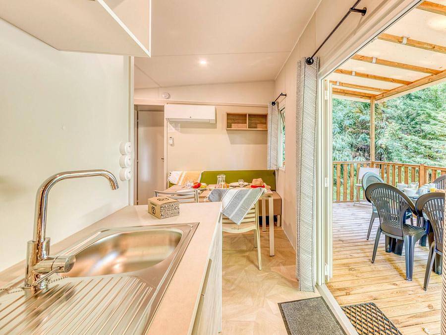 Camping Lou Broustaricq - Mobilhome 6 personas - Confort | 3 Dormitorios | 6 Pers. | Terraza elevada in Sanguinet, Côte d’Argent