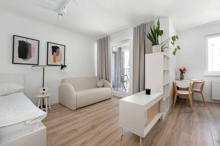 Studio pour 3 personnes, avec balcon, adapté aux familles - 1