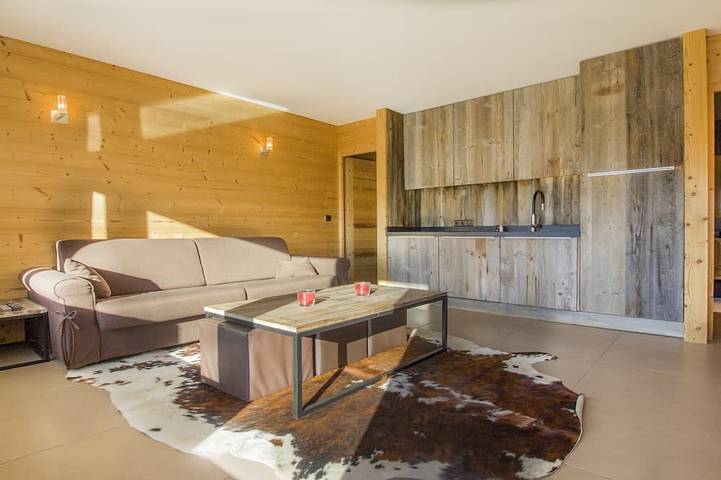 Appartement entier, Studio de montagne, belles prestations, proche du village de Megève 4 couchages. in Megève, Pays du Mont-Blanc