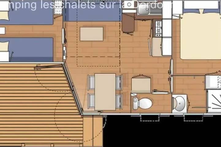 Mobil home pour 6 personnes à Girac - 3