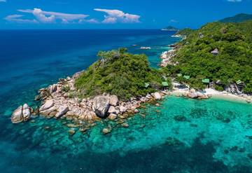 Maison d’hôte pour 4 personnes, avec terrasse et vue dans Koh Tao