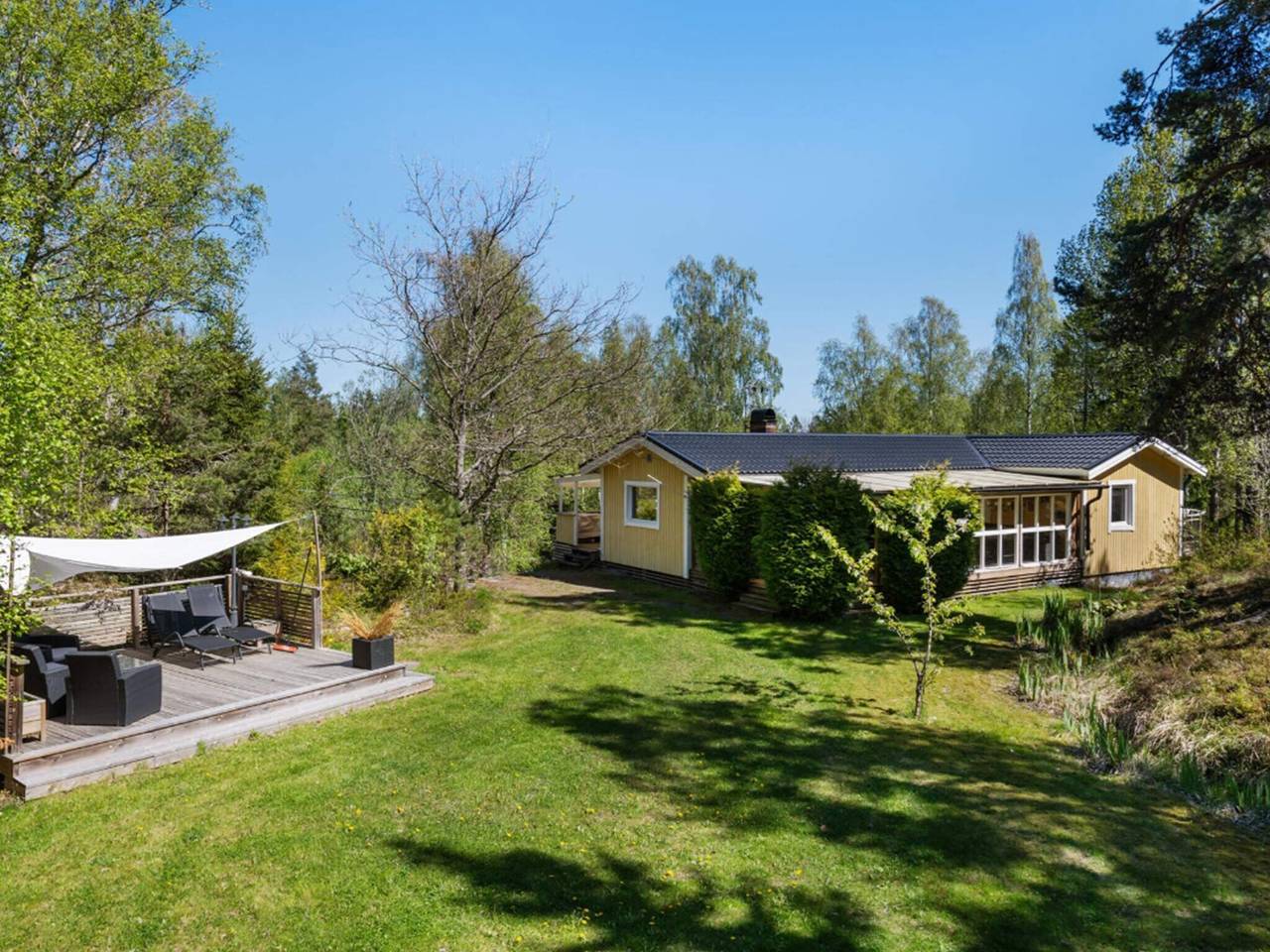 Gemütlicher Rückzugsort im Wald mit Whirlpool in Schwedische Ostsee