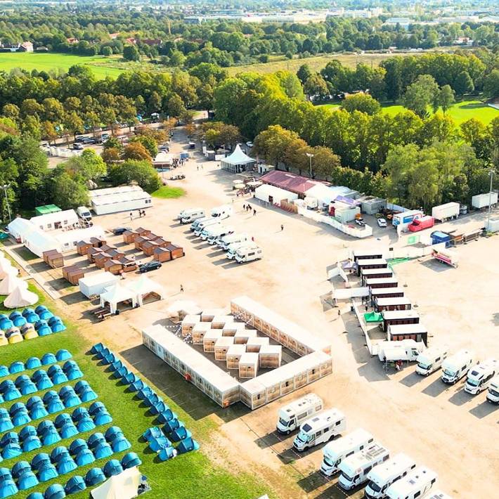 Camping für 2 Personen, mit Terrasse in Bayern - 2