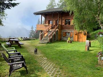 Gîte pour 5 personnes, avec vue ainsi que jardin et terrasse, animaux acceptés à Bettmeralp