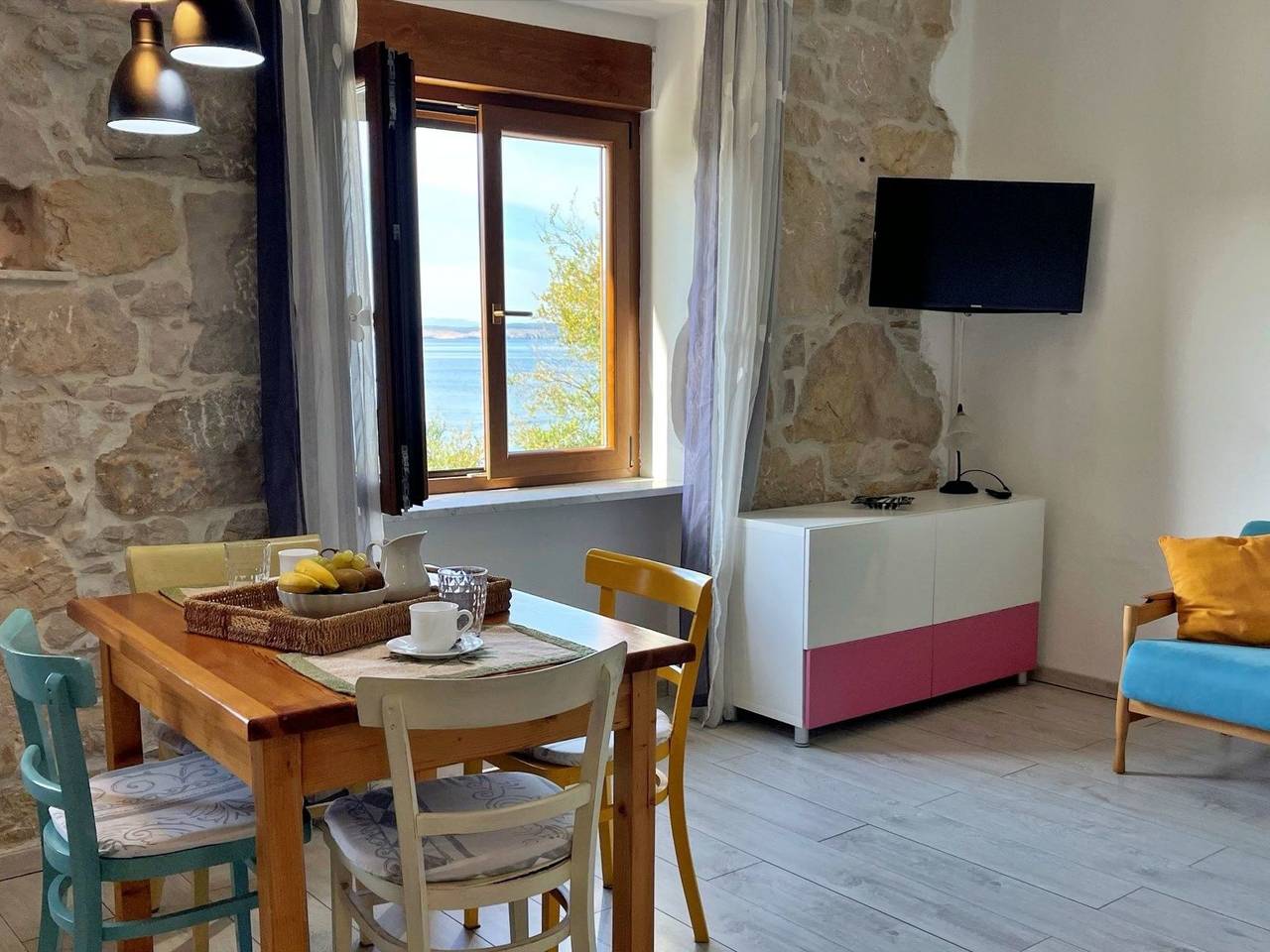 Appartement entier, Apartment Gorisek mit Meerblick in Silo (Krk), Krk