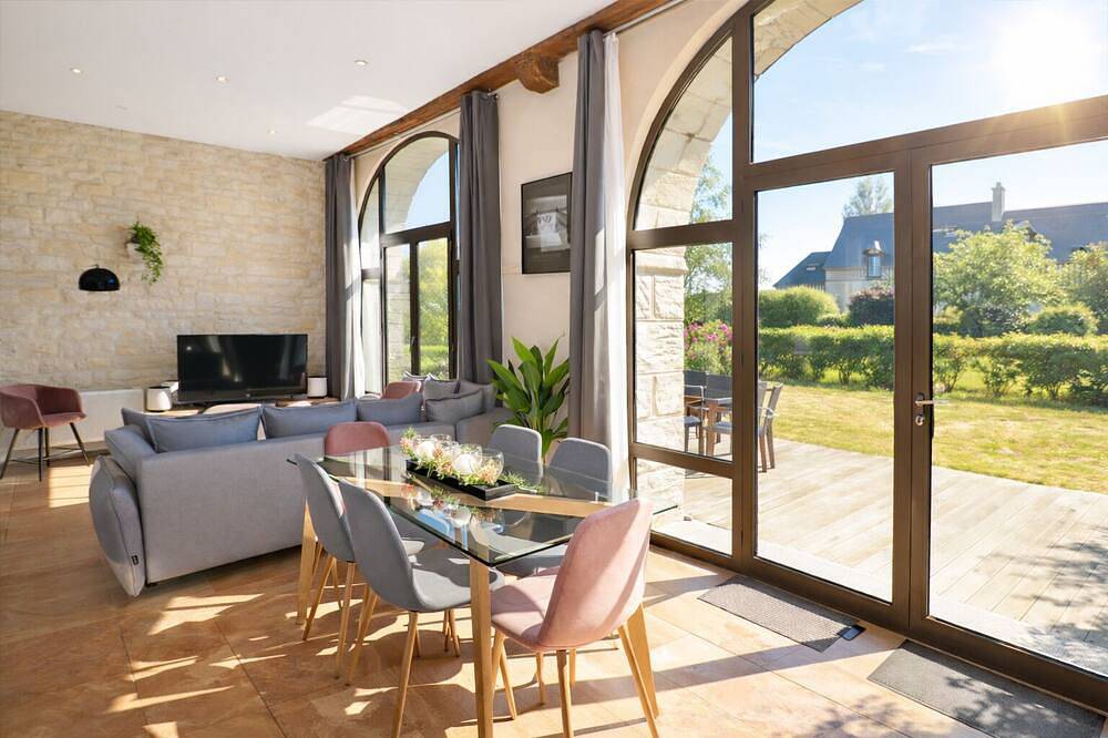 Ganze Wohnung, Bright apartment with garden - Omaha Beach in Commes, Bayeux und Umgebung