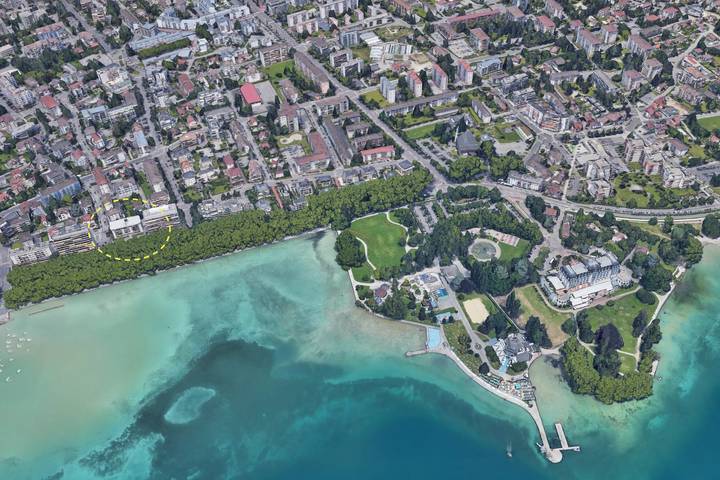 Vakantiewoning voor 2 personen, met Terras en Uitzicht op het meer in Annecy