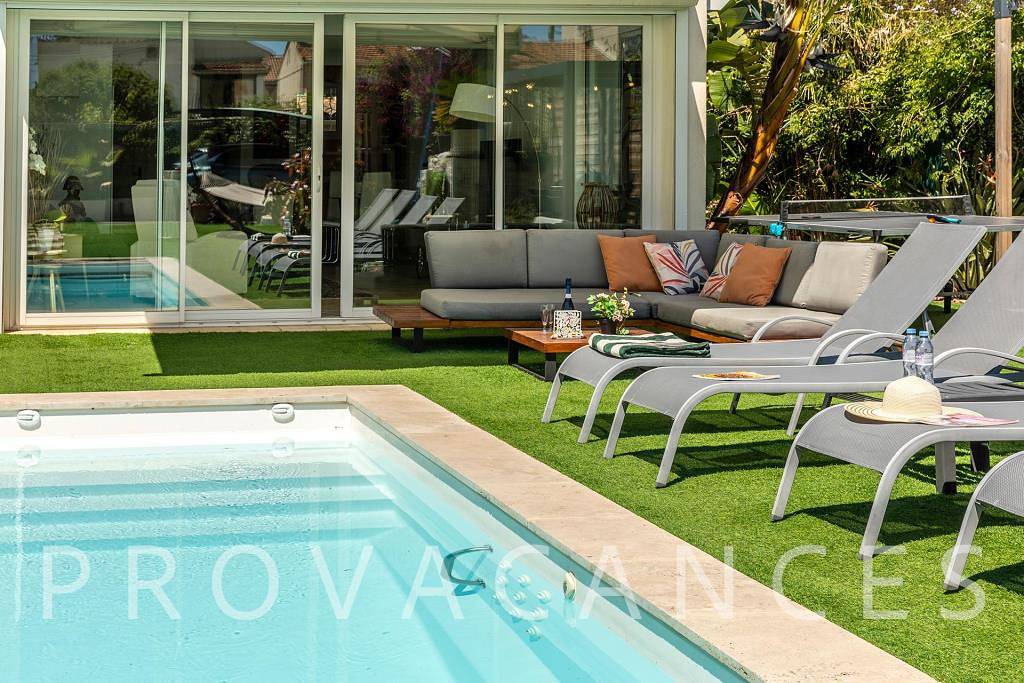 Villa pour 8 personnes avec jardin in Cagnes-sur-Mer, Côte méditerranéenne (France)