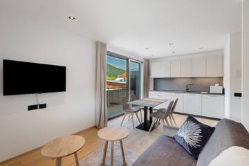 Ferienwohnung für 4 Personen, mit Balkon und Garten, mit Haustier am Pragser Wildsee