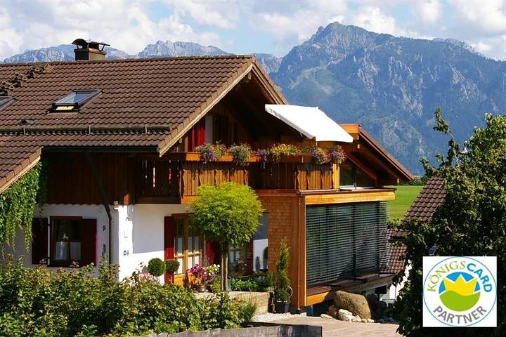 Apartament wakacyjny dla 3 osób, z Balkon i Taras oraz Ogród i Sauna w Forggensee