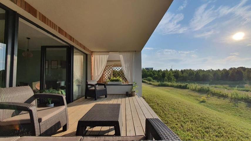 Domek letniskowy dla 6 osób, z widok i ogród na Kaszuby