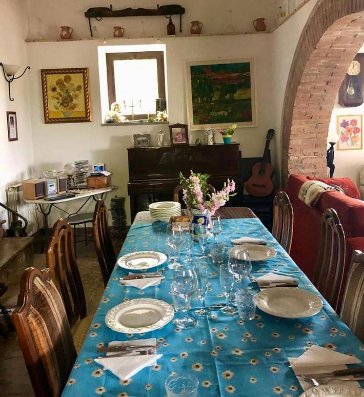Location de vacances pour 10 personnes, avec vue ainsi que jardin et piscine à Calvi dell'Umbria - 4